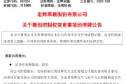 梦见抓虾明日停牌！又一A股，筹划控制权变更