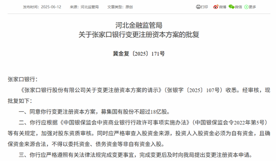 时隔半年再定增！张家口银行频频(⚫)补充资(🙈)本背后，盈利能力亟待改善